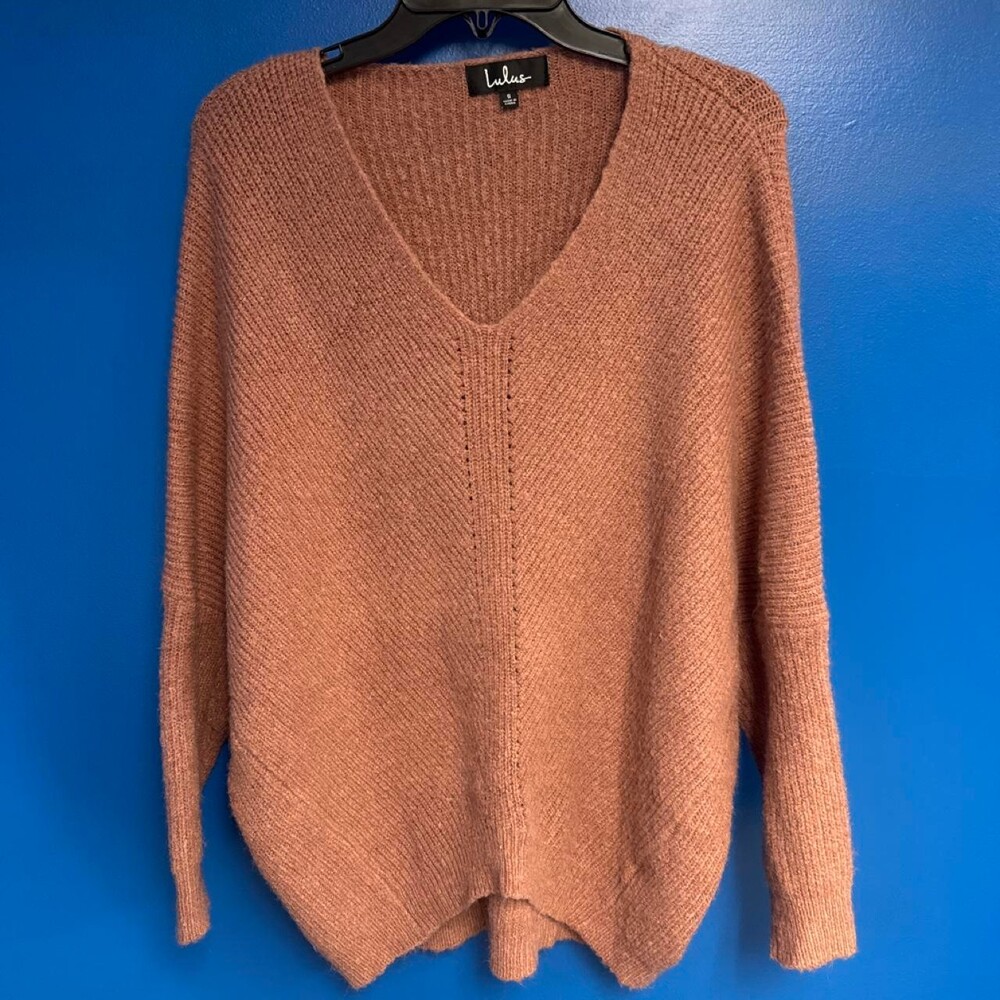 Lulus brown & tan sweater #lulus #knit #sweater